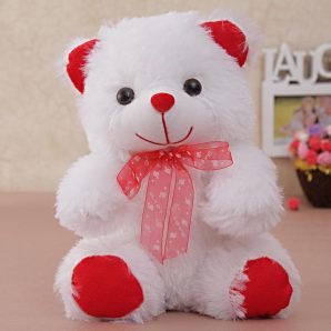 Cute White Fur Teddy Bear