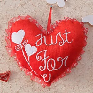 Just For You Red Heart Soft Toy