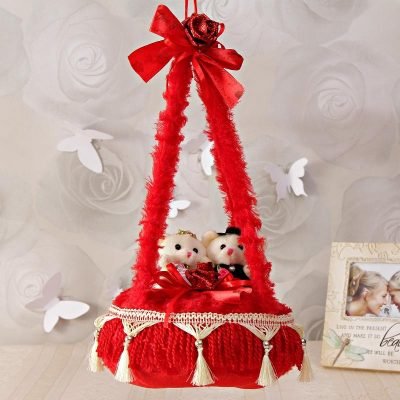 Beautiful Hanging Bed with Love Couple