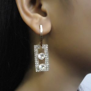 Stylish CZ Danglers Golden Earring