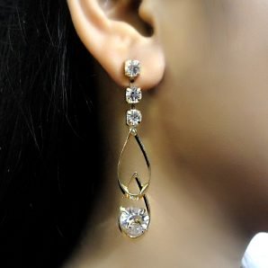 Stylish Crystals Dangler Earring